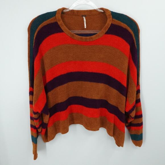 Free People Sweater Womens XS Terracotta All About You Oversized Slouchy Fall - Picture 3 of 14
